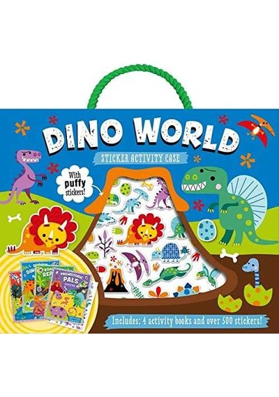 Puffy Stickers Dino World Sticker Activity Case