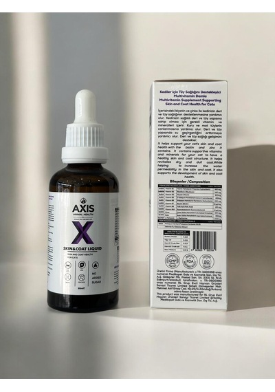 Skin & Coat Liquid 50 Ml Kediler İçin Deri Ve Tüy Sağlığı Destekleyici Multivitamin Damla