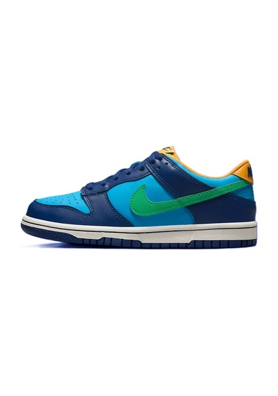 Nike Dunk Low Leather Unisex Sneaker Hakiki Deri Mavi Günlük Spor Ayakkabı Mavi