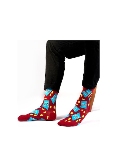 Ozzy Socks Cips Desenli Çorap Çok Renkli