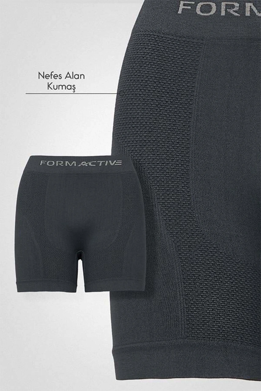Tezzgelsin Erkek Dikişsiz/seamless Nefes Alabilen Boxer Füme