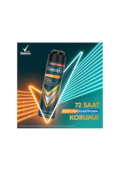 Men Erkek Sprey Deodorant Energise Bergamot & Amber 150 Ml X3