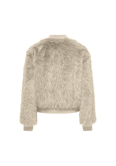 Only Onlmanny Faux Fur Bomber Bej Kadın Mont 15322405 Bej