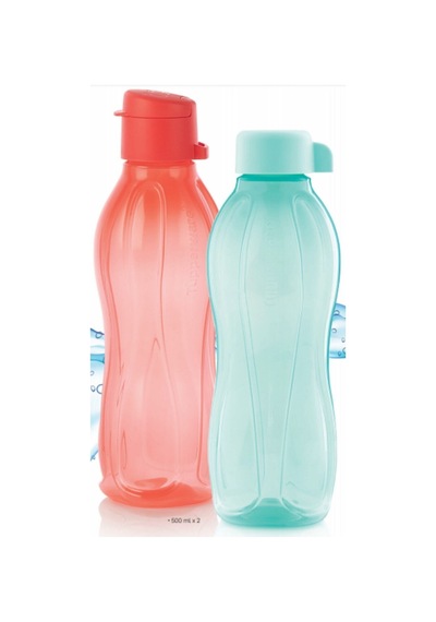 Tupperware Eko Şişe Suluk 2'Li Set 500 Ml X 2 Mavi -Turuncu