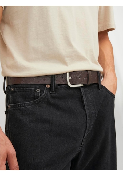 Jack & Jones Jacharry Embossed Belt Noos Erkek Brown Stone Kemer - Jj12236466