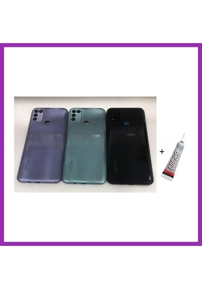 Bezos İnfinix Hot 10 Play Arka Batarya Pil Kapağı Mavi Bty