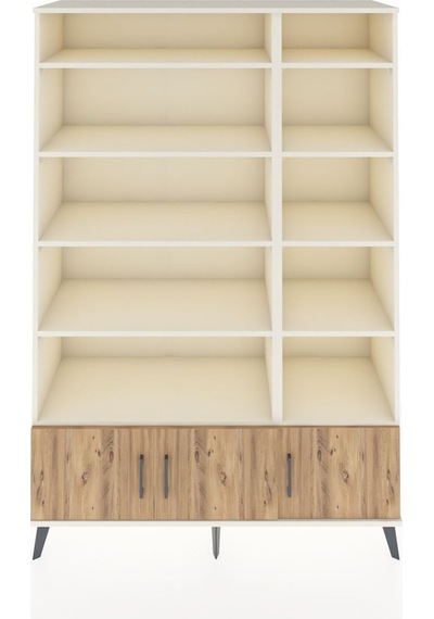 Hyperion Dolap 10 Raflı 3 Kapaklı 132x44x195 Aytaşı-çam/aytaşı Aytaşı