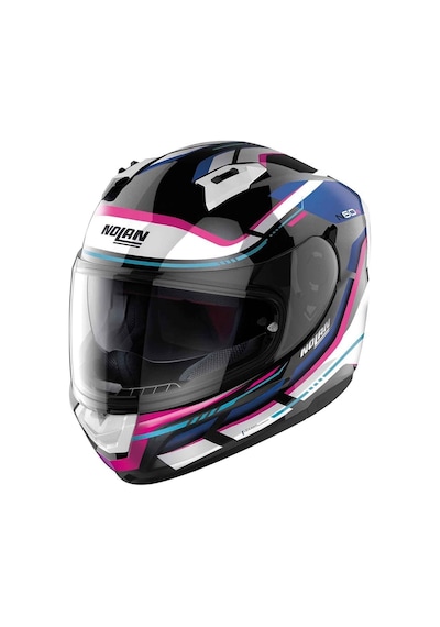 Nolan N60-6 Lancer 065 Kapalı Motosiklet Kaskı Mavi - Pembe