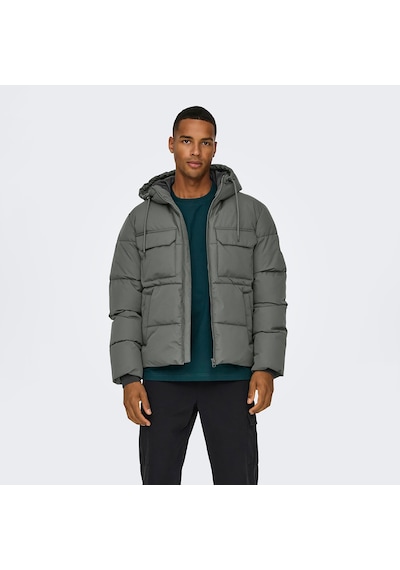 Only & Sons Elijah Erkek Yeşil Mont 22029661-casg Yeşil
