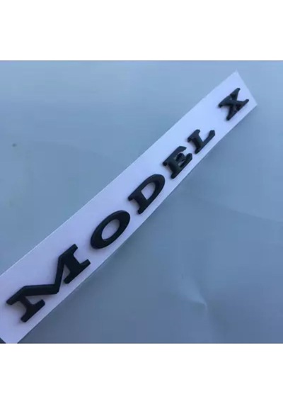 Tesla Uyumlu Modelx Piano Black Bagaj Yazısı 3m 3d Abs