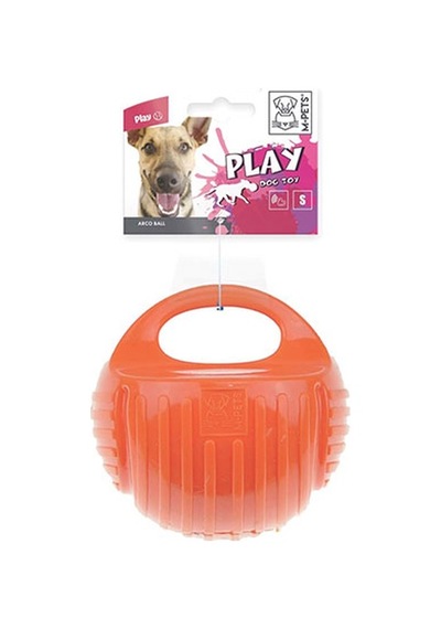 M-pets Kauçuk Top Köpek Oyuncağı Turuncu Small 7,7 Cm 244-50078.01