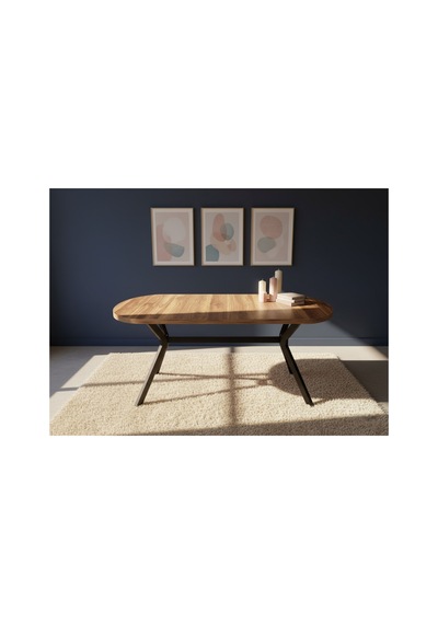 Zae Mdf Yemek Masası 90x170 Cm Kahverengi Kahverengi