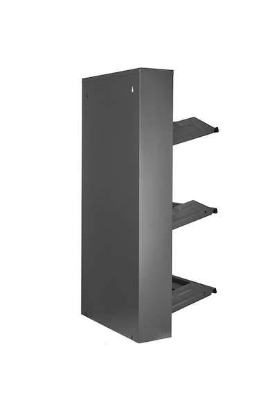 Kaser Metal 3'lü Metal Ayakkabılık Antrasit