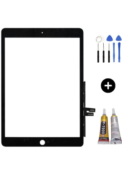 Apple Uyumlu iPad 8.nesil A2270-a2428-a2429-a2430 Dokunmatik Siyah + Montaj Seti