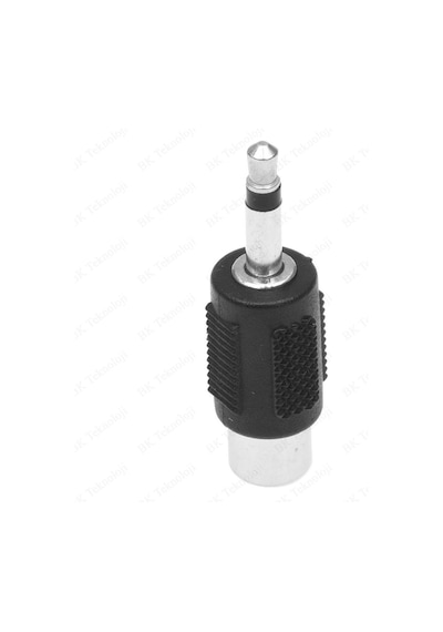 3.5mm Mono Erkek - RCA Dişi Konnektör Ses Video Adaptörü