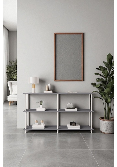 Çevir Kur Antrasit Bd 150 Cm Raflı Konsol 150 75 29 Cm Antrasit