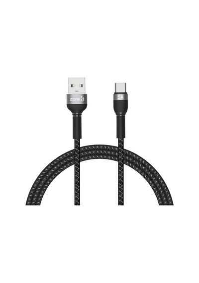 Zore Shira Serisi Type-C Usb Kablo 1 Metre-Siyah