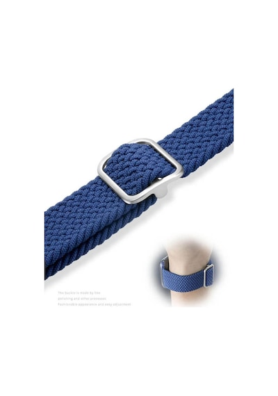 Wozlo Apple Uyumlu  Watch 1 2 3 4 5 6 7 8 Se Ultra Solo Loop Esnek Örgü Tokalı Kordon 42/44/45/49mm - Pembe
