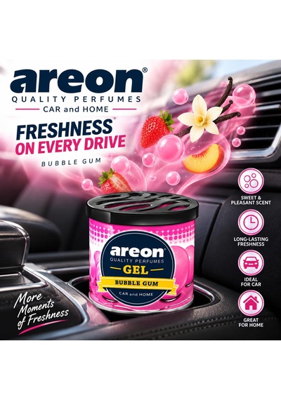 Areon Gel Can Bubble Gum Araç Bardaklık Kokusu