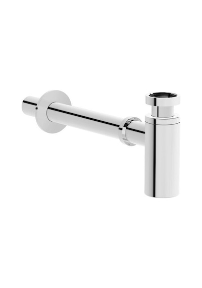 VitrA Liquid A45124 Uzun Lavabo Sifonu, T Tipi, Krom