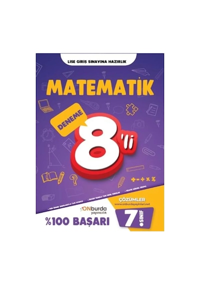Onburda 7.sınıf Matematik 8 Deneme