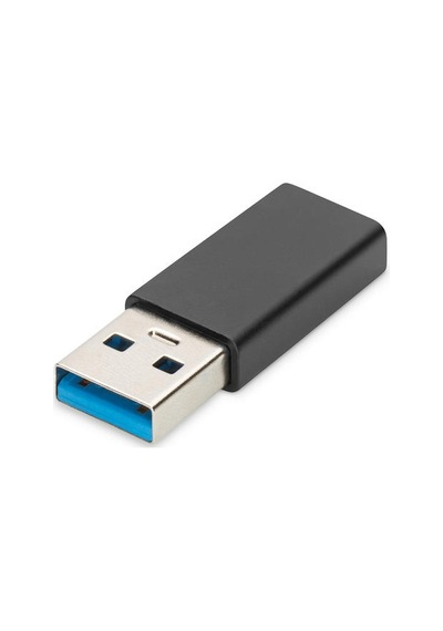 Digitus AK-300524-000-S USB 3.0 to USB Type-C 3A 5GB Erkek-Dişi Adaptör Siyah