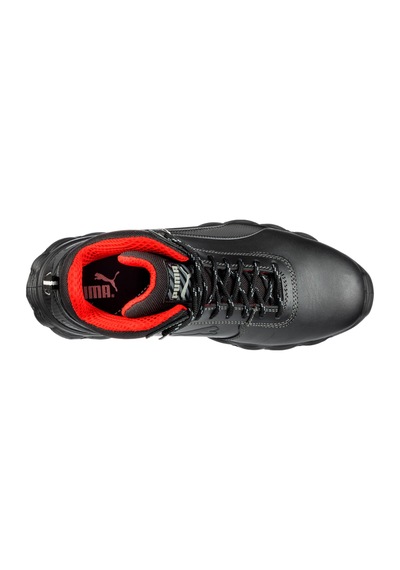 Puma Safety Condor Mid Siyah Çelik Burunlu Nubuk Deri İş Ayakkabısı S3 Src Esd Siyah