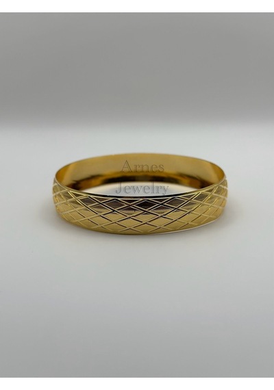 Arnes Jewelry Çelik Altın Kaplama Bilezik Ar51 Gold