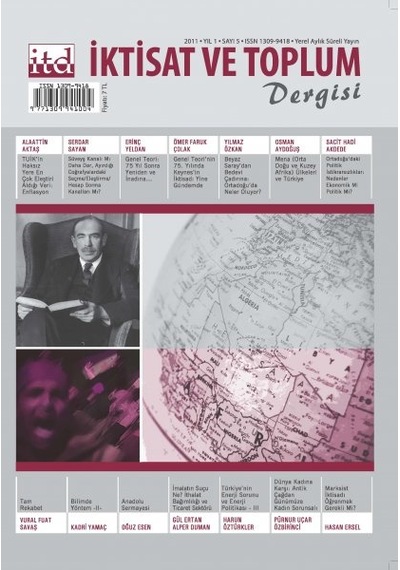 İktisat Ve Toplum Dergisi Sayı 5