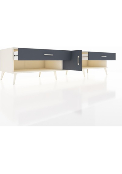 Kronos Tv Ünitesi Tek Raflı 2 Çekmeceli Tek Kapaklı 220x59x51 Aytaşı-antrasit Antrasıt/antrasıt - Aytası Kronos Tv Ünitesi Tek Raflı 2 Çekmeceli Tek Kapaklı 220x59x51 Aytaşı-antrasit Antrasıt/antrasıt - Aytası