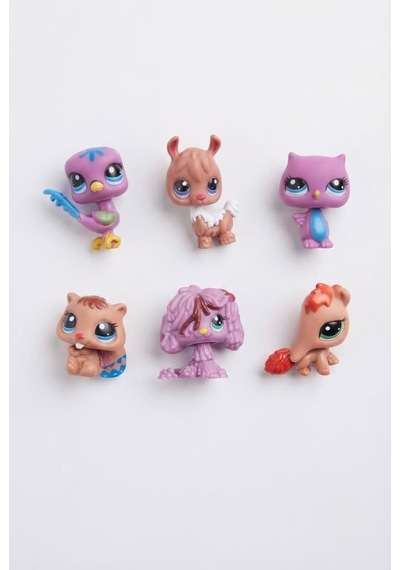 Pet Star Little Sevimli Minişler 6'lı Miniş Oyuncak Seti Hayvan Figür ve Aksesuarları 3046A41
