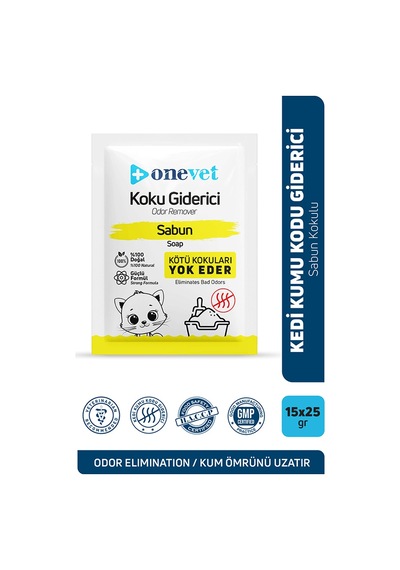 Onevet Kedi Kumu Koku Giderici Sabunlu 15 Adet 25 Gr