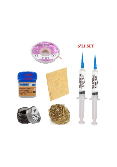 Mechanic Krem Lehim 183 C 42gr Havya Uc Temizleyici Flux Lehim Toplama Cp-2015 Lehim Emme Teli Seti1 Tk02