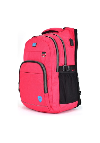 Elatae Unisex Ortopedik Çok Gözlü Günlük Seyahat Okul Sırt Çantası Pembe 2238