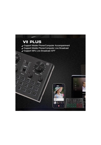 Lastvoice Bm800 Live Set Efektli Ses Kartı Mikrofon Stand Kayıt Canlı Yayın Seti Pc Ve Telefon