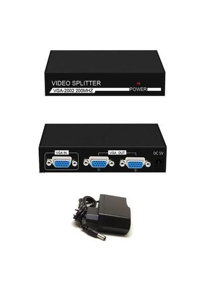 2 port vga çoğaltıcı 2 port vga splitter 200 mhz
