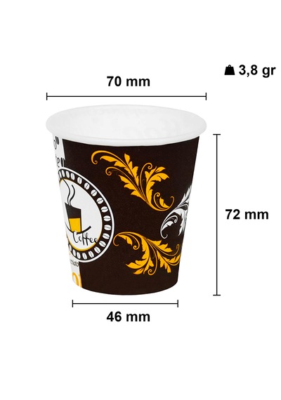 5 Oz Karton Bardak Otomat Çay Kağıt Bardağı 160 ml - 100 Adet
