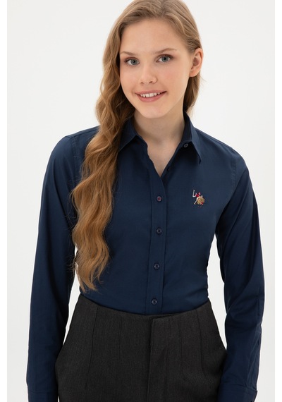 U.s. Polo Assn. Kadın Lacivert Gömlek Basic 50308038-vr033 Lacivert