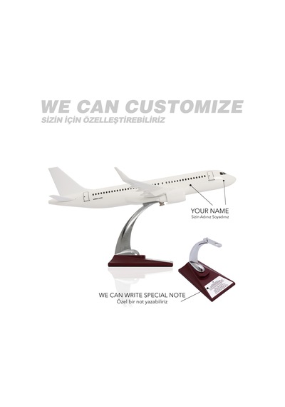 Zekupp Airbus A320 Model Uçak 1/100 Beyaz Maket Uçak