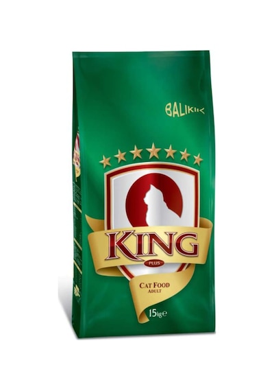 King Plus Cat Balıklı Yetişkin Kedi Maması 15 KG