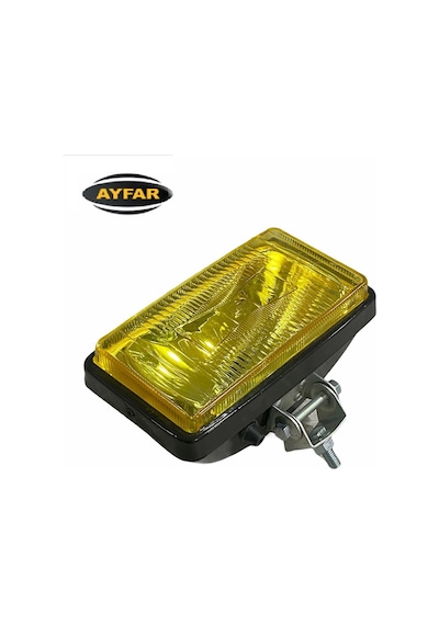 Ayfar Sis Lambası Dikdörtgen Büyük Sarı Metal (kapaksız) (223*127 N11.7952