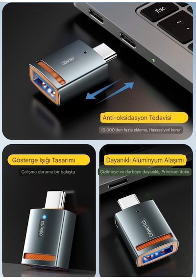 Essager Usb 3.0 To Type-c 5a 5gbps Hızlı Çevirici Dönüştürücü