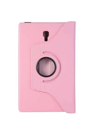 Zore Galaxy Tab A T590 Uyumlu Dönebilen Standlı Kılıf-pembe Açık