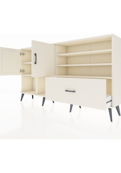 Arges Konsol 7 Raflı Tek Çekmeceli 2 Kapaklı 176x30x99 Aytaşı-aytaşı Aytası - Aytası Arges Konsol 7 Raflı Tek Çekmeceli 2 Kapaklı 176x30x99 Aytaşı-aytaşı Aytası - Aytası