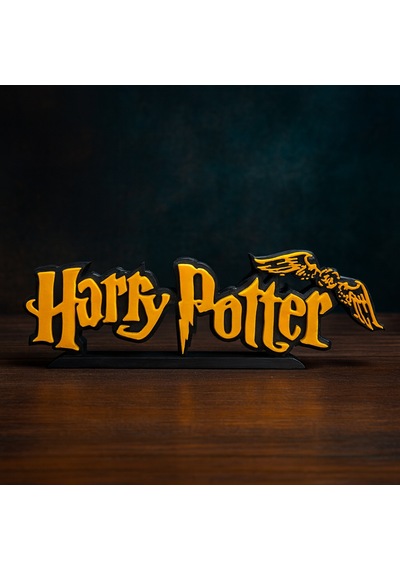 Harry Potter Yazılı 3d Dekoratif Obje 20cm Masaüstü Süs Ve Duva