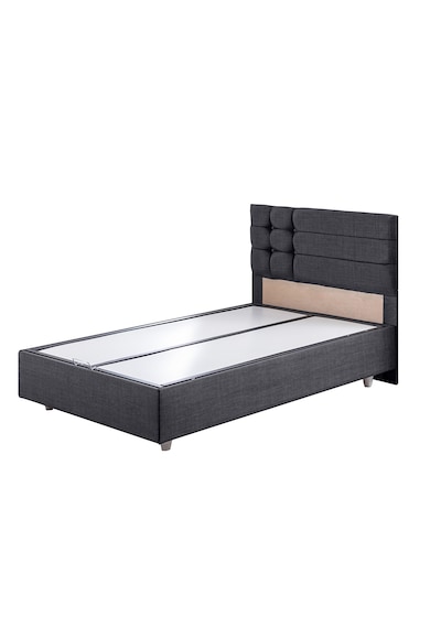 Viyana Tek Kişilik Baza Başlık Comfort Yatak Seti Antrasit 100 x 200