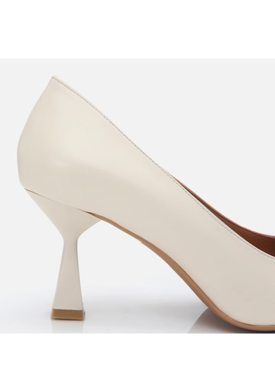 Hotiç Hakiki Deri Ekru Kadın Stiletto 01ayh304140a400 Kemik-ecru Kemik