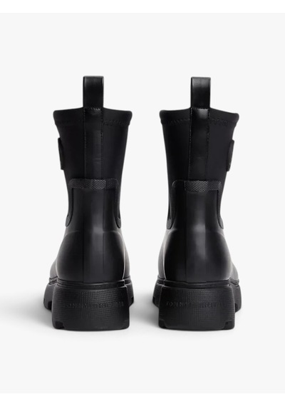 Tommy Hilfiger Th Stamp Warm Ankle Raın Boot Kadın Siyah Bot - Fw0fw09544