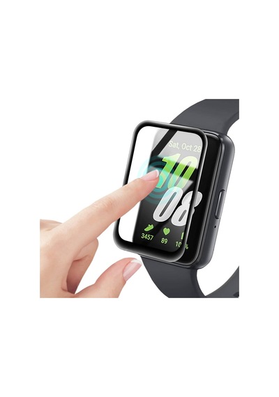 Ecruz Samsung Galaxy Uyumlu Fit 3 Pmma Pet Saat Ekran Koruyucu-siyah