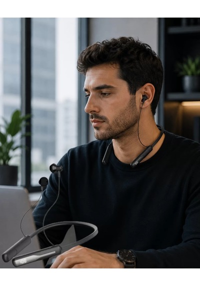 Bluetooth 5.4 Boyun Askılı Kulaklık Manyetik Kulaklıklı Type C Şarjlı 1